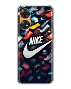 Чехол для OPPO Reno 8T с картинкой «Коллекция кроссовок Nike» Чехол для OPPO Reno 8T с картинкой «Коллекция кроссовок Nike»