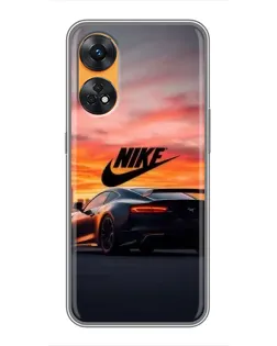 Чехол для OPPO Reno 8T с картинкой «Nike и суперкар» Чехол для OPPO Reno 8T с картинкой «Nike и суперкар»