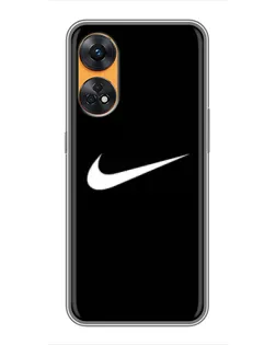 Чехол для OPPO Reno 8T с картинкой «Минималистический Найк» Чехол для OPPO Reno 8T с картинкой «Минималистический Найк»