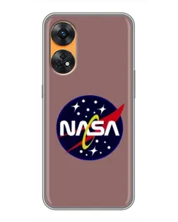 Чохол для OPPO Reno 8T з картинкою «NASA — ретро космос» Чохол для OPPO Reno 8T з картинкою «NASA — ретро космос»