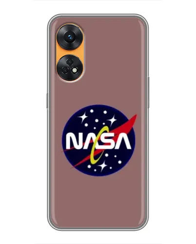 Чехол для OPPO Reno 8T с картинкой «NASA — ретро космос»