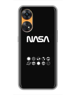 Чохол для OPPO Reno 8T з картинкою «NASA — технічний принт» Чохол для OPPO Reno 8T з картинкою «NASA — технічний принт»