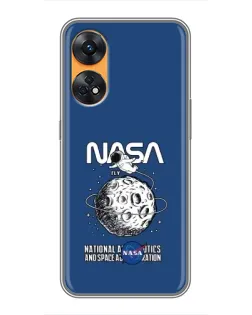 Чохол для OPPO Reno 8T з картинкою «NASA — місячна місія» Чохол для OPPO Reno 8T з картинкою «NASA — місячна місія»