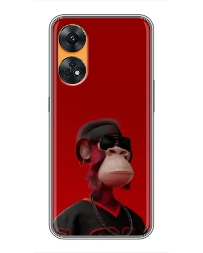 Чехол для OPPO Reno 8T с картинкой «Bored Ape в красном» Чехол для OPPO Reno 8T с картинкой «Bored Ape в красном»