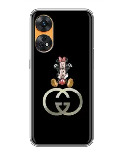 Чохол для OPPO Reno 8T з картинкою «Мінні Маус на лого» Чохол для OPPO Reno 8T з картинкою «Мінні Маус на лого»