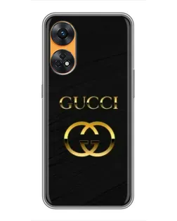 Чохол для OPPO Reno 8T з картинкою «Золотий логотип Gucci» Чохол для OPPO Reno 8T з картинкою «Золотий логотип Gucci»