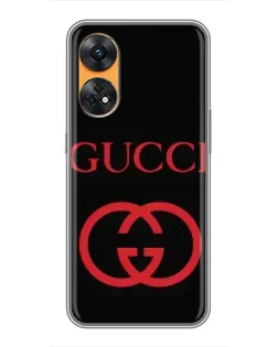 Чохол для OPPO Reno 8T з картинкою «Gucci — червоний логотип» Чохол для OPPO Reno 8T з картинкою «Gucci — червоний логотип»