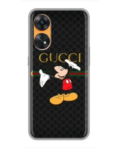 Чехол для OPPO Reno 8T с картинкой «Микки Маус Gucci»