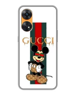 Чохол для OPPO Reno 8T з картинкою «Міккі Маус Gucci — смуги» Чохол для OPPO Reno 8T з картинкою «Міккі Маус Gucci — смуги»