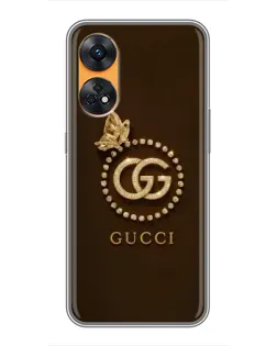 Чохол для OPPO Reno 8T з картинкою «Gucci — золотий метелик» Чохол для OPPO Reno 8T з картинкою «Gucci — золотий метелик»