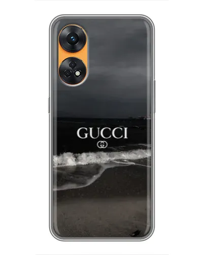 Чехол для OPPO Reno 8T с картинкой «Gucci — морской прибой»