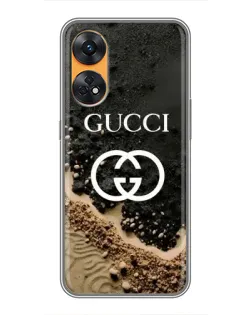 Чохол для OPPO Reno 8T з картинкою «Gucci — піщані дюни» Чохол для OPPO Reno 8T з картинкою «Gucci — піщані дюни»