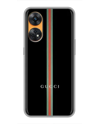 Чехол для OPPO Reno 8T с картинкой «Gucci — строгая линия» Чехол для OPPO Reno 8T с картинкой «Gucci — строгая линия»