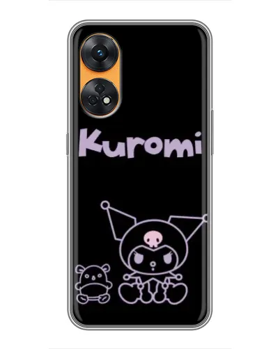 Чехол для OPPO Reno 8T с картинкой «Kuromi — черный минимализм» Чехол для OPPO Reno 8T с картинкой «Kuromi — черный минимализм»