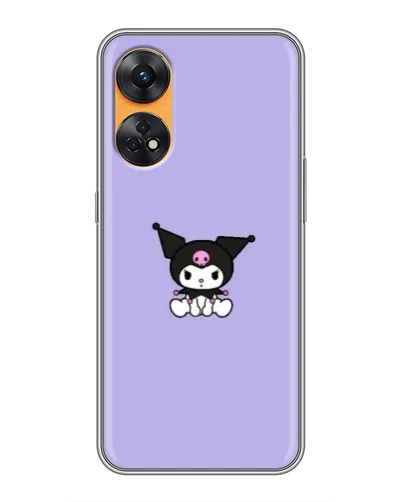 Чехол для OPPO Reno 8T с картинкой «Kuromi — фиолетовый минимализм» Чехол для OPPO Reno 8T с картинкой «Kuromi — фиолетовый минимализм»