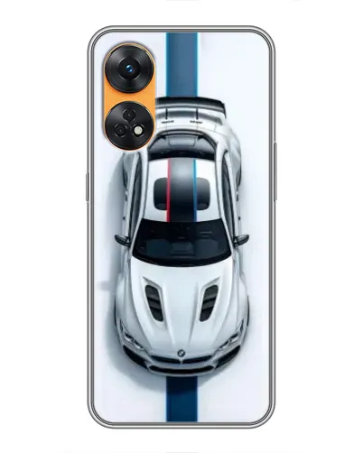 Чехол для OPPO Reno 8T с картинкой «Вид сверху — BMW M»