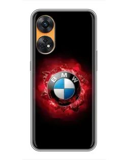 Чехол для OPPO Reno 8T с картинкой «Логотип BMW — вспышка» Чехол для OPPO Reno 8T с картинкой «Логотип BMW — вспышка»