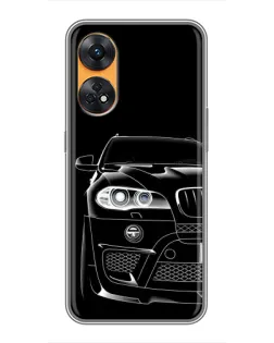 Чехол для OPPO Reno 8T с картинкой «Темный силуэт BMW» Чехол для OPPO Reno 8T с картинкой «Темный силуэт BMW»