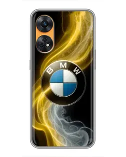 Чехол для OPPO Reno 8T с картинкой «Золотистый дым BMW» Чехол для OPPO Reno 8T с картинкой «Золотистый дым BMW»