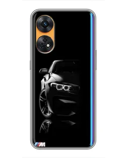 Чехол для OPPO Reno 8T с картинкой «Силуэт BMW в темноте» Чехол для OPPO Reno 8T с картинкой «Силуэт BMW в темноте»