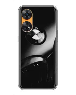 Чехол для OPPO Reno 8T с картинкой «Эмблема BMW — макро» Чехол для OPPO Reno 8T с картинкой «Эмблема BMW — макро»