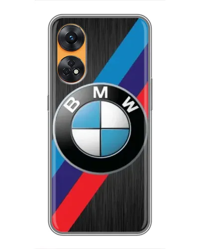 Чехол для OPPO Reno 8T с картинкой «BMW M-stripes стиль»