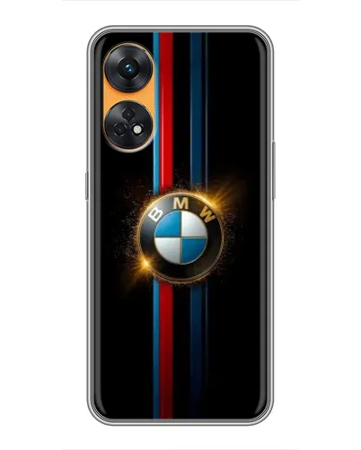 Чехол для OPPO Reno 8T с картинкой «BMW M-Power неон»