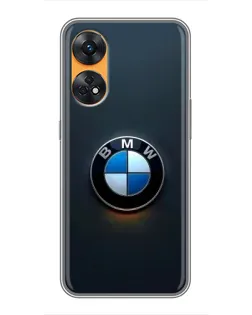 Чехол для OPPO Reno 8T с картинкой «Логотип BMW — минимализм» Чехол для OPPO Reno 8T с картинкой «Логотип BMW — минимализм»