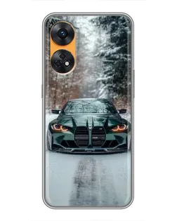 Чехол для OPPO Reno 8T с картинкой «BMW в зимнем лесу» Чехол для OPPO Reno 8T с картинкой «BMW в зимнем лесу»