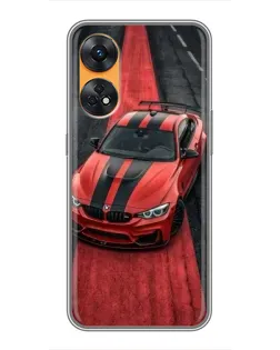Чехол для OPPO Reno 8T с картинкой «BMW на красной дорожке» Чехол для OPPO Reno 8T с картинкой «BMW на красной дорожке»