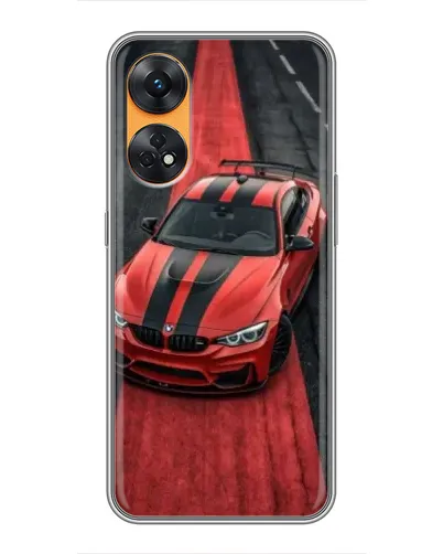 Чехол для OPPO Reno 8T с картинкой «BMW на красной дорожке»
