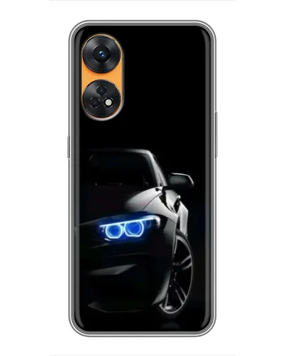 Чехол для OPPO Reno 8T с картинкой «BMW — ночной взгляд» Чехол для OPPO Reno 8T с картинкой «BMW — ночной взгляд»