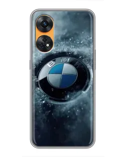 Чехол для OPPO Reno 8T с картинкой «Логотип BMW — лед» Чехол для OPPO Reno 8T с картинкой «Логотип BMW — лед»