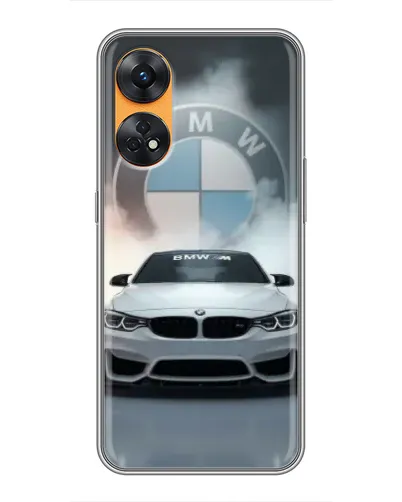 Чехол для OPPO Reno 8T с картинкой «BMW в белом дыму» Чехол для OPPO Reno 8T с картинкой «BMW в белом дыму»