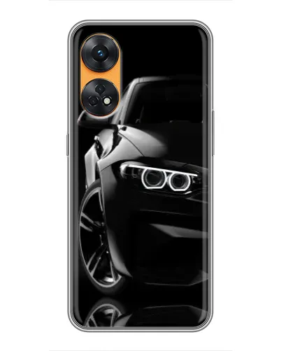 Чехол для OPPO Reno 8T с картинкой «Черная BMW — профиль» Чехол для OPPO Reno 8T с картинкой «Черная BMW — профиль»