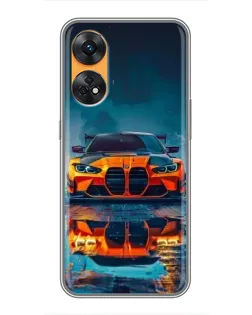 Чехол для OPPO Reno 8T с картинкой «BMW — золотая эмблема» Чехол для OPPO Reno 8T с картинкой «BMW — золотая эмблема»