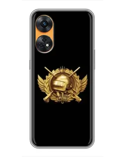 Чохол для OPPO Reno 8T з картинкою «PUBG — помаранчевий градієнт» Чохол для OPPO Reno 8T з картинкою «PUBG — помаранчевий градієнт»