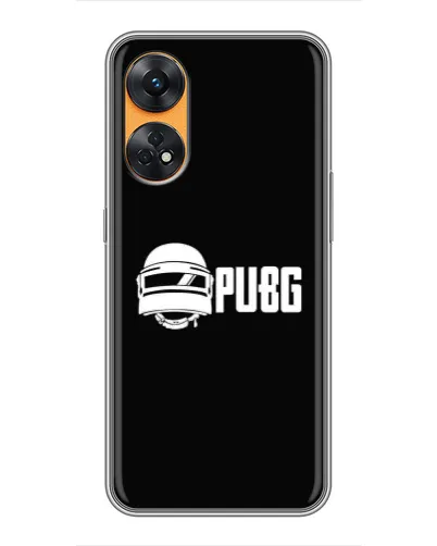 Чохол для OPPO Reno 8T з картинкою «PUBG — класичний лого»