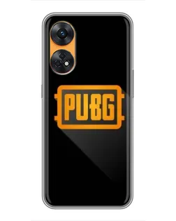 Чохол для OPPO Reno 8T з картинкою «PUBG — рамка лого»