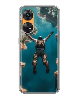Чохол для OPPO Reno 8T з картинкою «PUBG — вільне падіння»