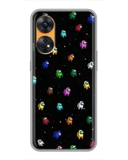 Чехол для OPPO Reno 8T с картинкой «Экипаж Among Us» Чехол для OPPO Reno 8T с картинкой «Экипаж Among Us»