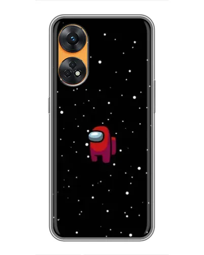 Чехол для OPPO Reno 8T с картинкой «Красный Among Us» Чехол для OPPO Reno 8T с картинкой «Красный Among Us»