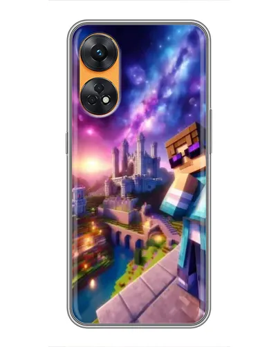 Чехол для OPPO Reno 8T с картинкой «Стив и космос»