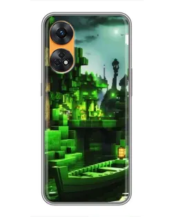 Чохол для OPPO Reno 8T з картинкою «Minecraft лісовий пейзаж» Чохол для OPPO Reno 8T з картинкою «Minecraft лісовий пейзаж»