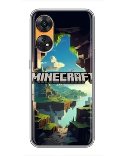 Чохол для OPPO Reno 8T з картинкою «Печера Майнкрафт» Чохол для OPPO Reno 8T з картинкою «Печера Майнкрафт»