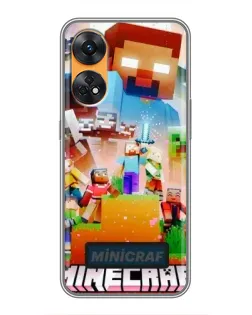 Чохол для OPPO Reno 8T з картинкою «Minecraft герої гри» Чохол для OPPO Reno 8T з картинкою «Minecraft герої гри»