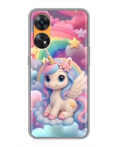 Чехол для OPPO Reno 8T с картинкой «Маленький единорог» Чехол для OPPO Reno 8T с картинкой «Маленький единорог»