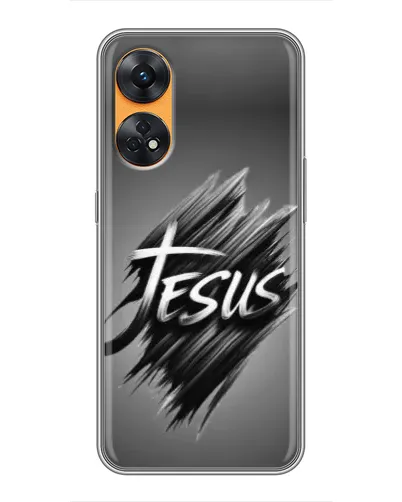 Чехол для OPPO Reno 8T с картинкой «Надпись Jesus Graffiti»