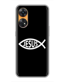 Чехол для OPPO Reno 8T с картинкой «Классический Jesus»