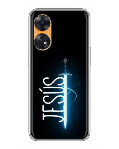 Чехол для OPPO Reno 8T с картинкой «Меч Духа Jesus»